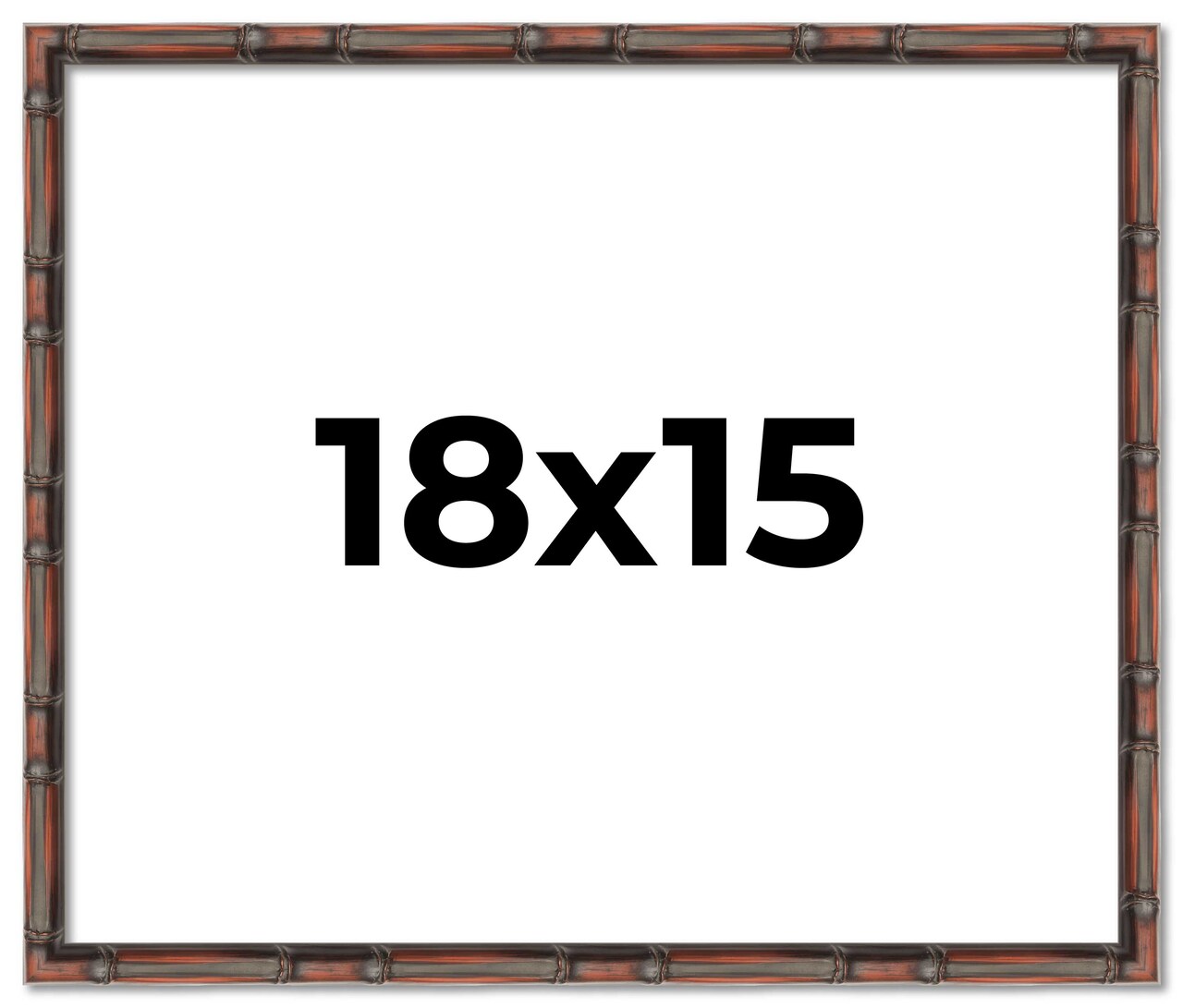 18x15 Bamboo Picture Frame with UV-Resistant Acrylic & Acid Free Backing, Available in 4 Finishes - Brown, Black, Gold, and Natural